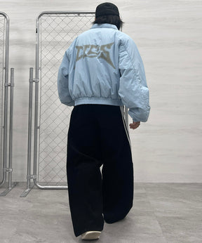 バックプリント ナイロン 中綿ブルゾン