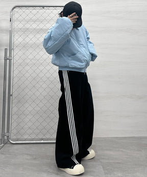 バックプリント ナイロン 中綿ブルゾン