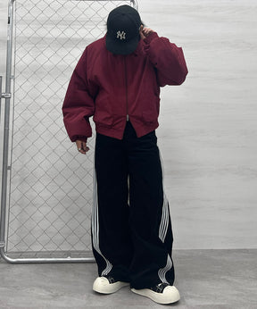 バックプリント ナイロン 中綿ブルゾン