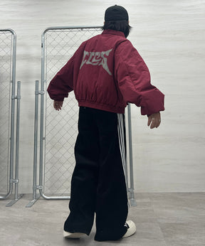 バックプリント ナイロン 中綿ブルゾン