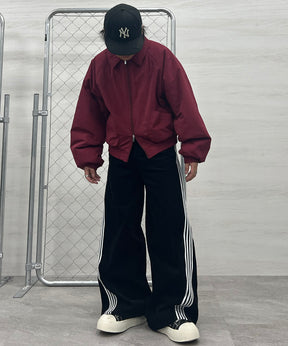 バックプリント ナイロン 中綿ブルゾン