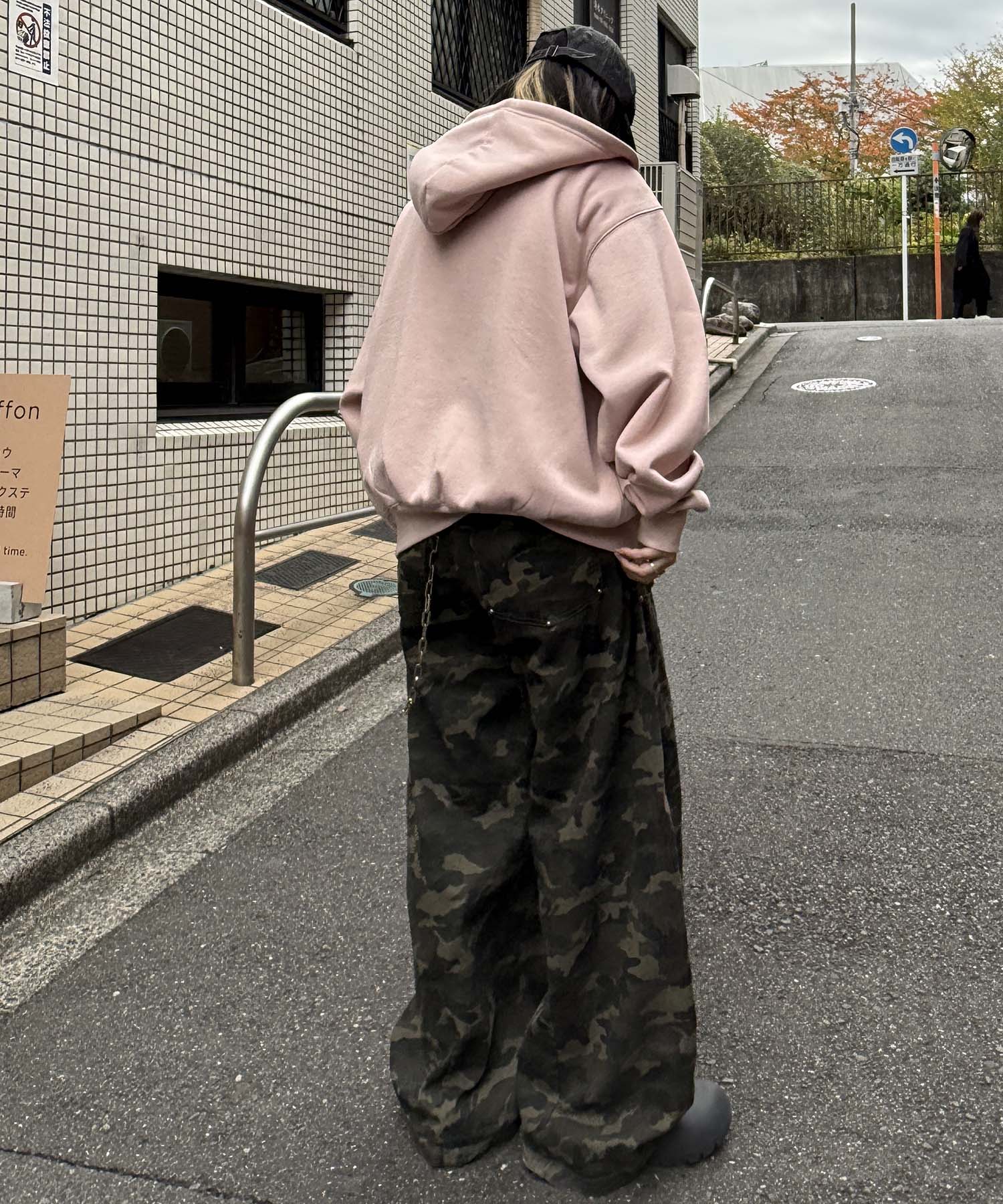 タギング総柄 フルジップフーディ