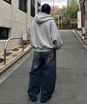 タギング総柄 フルジップフーディ