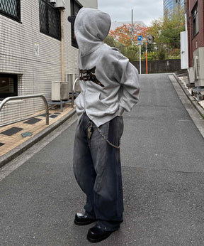 タギング総柄 フルジップフーディ