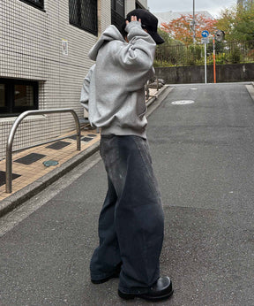 タギング総柄 フルジップフーディ