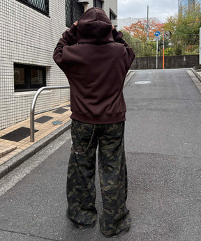 タギング総柄 フルジップフーディ