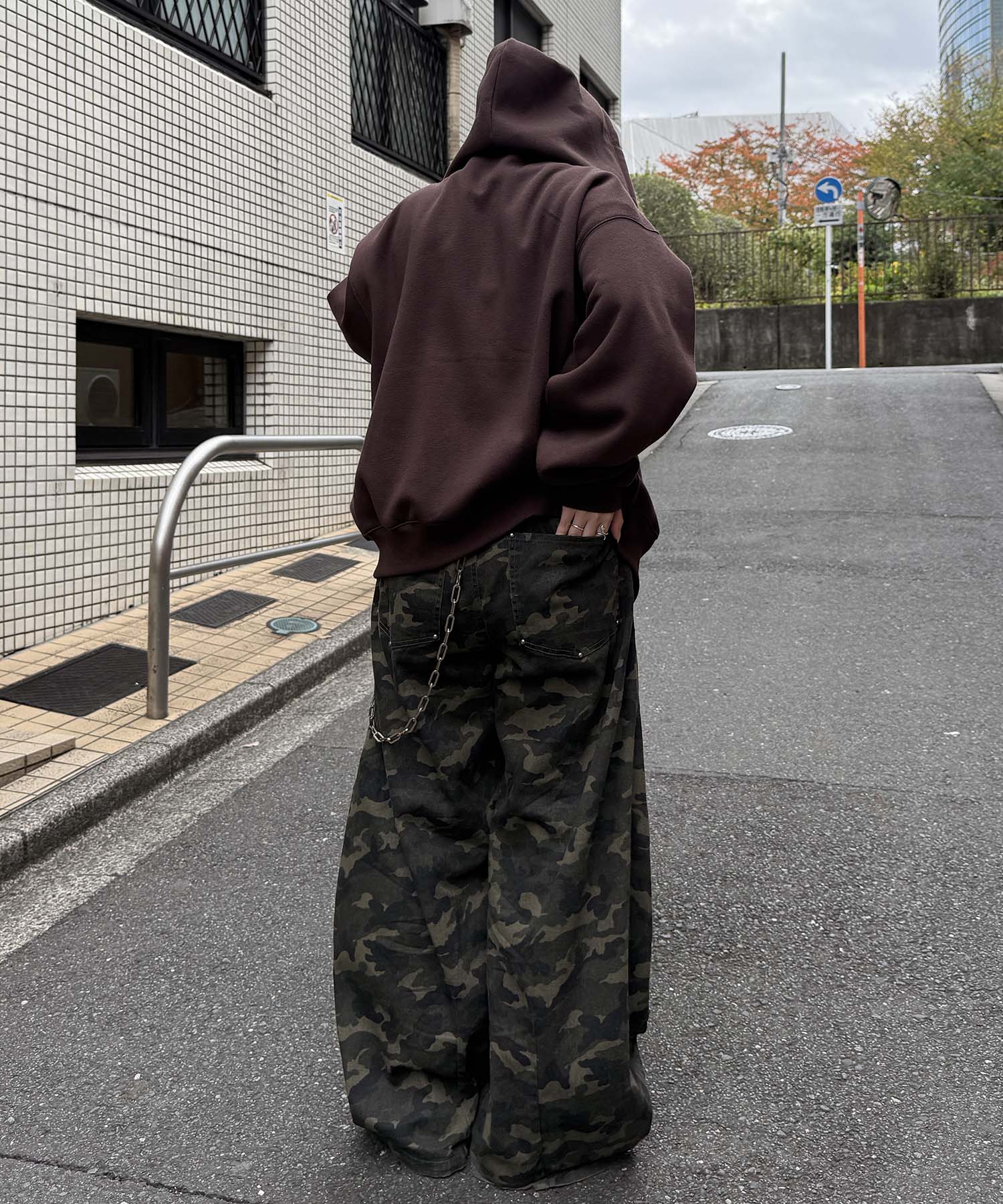 タギング総柄 フルジップフーディ