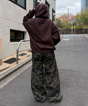 タギング総柄 フルジップフーディ