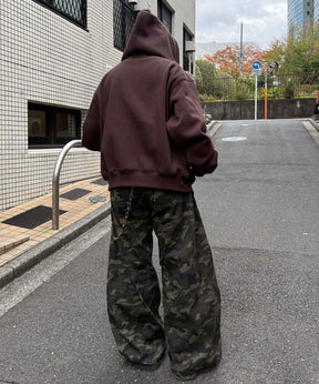 タギング総柄 フルジップフーディ