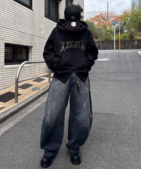 タギング総柄 フルジップフーディ