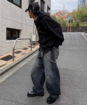 タギング総柄 フルジップフーディ