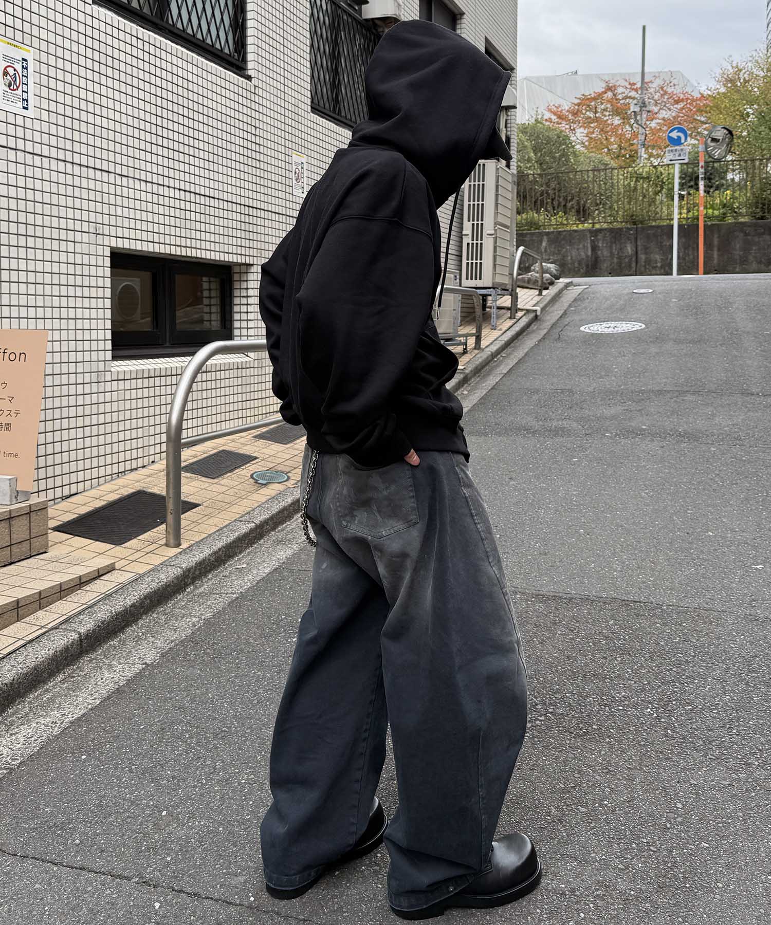 タギング総柄 フルジップフーディ