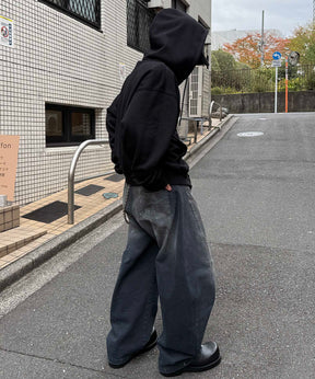 タギング総柄 フルジップフーディ