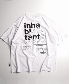 25SS【INHABITANT】ビッグシルエット バックプリント半袖Tシャツ