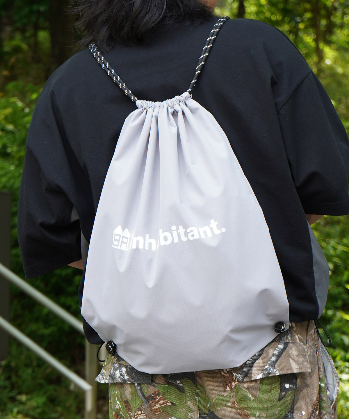 25SS【INHABITANT】ワンポイント ブランドロゴプリント ベーシック ナップザック