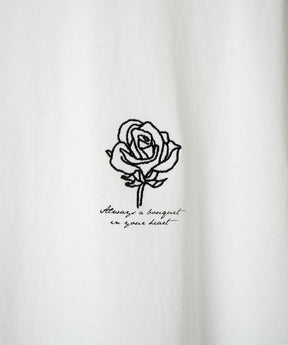 ワンポイント刺繍ロゴ ビッグシルエット半袖Tシャツ