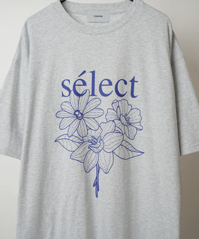 フラワーselectロゴ ビッグシルエット半袖プリントTシャツ