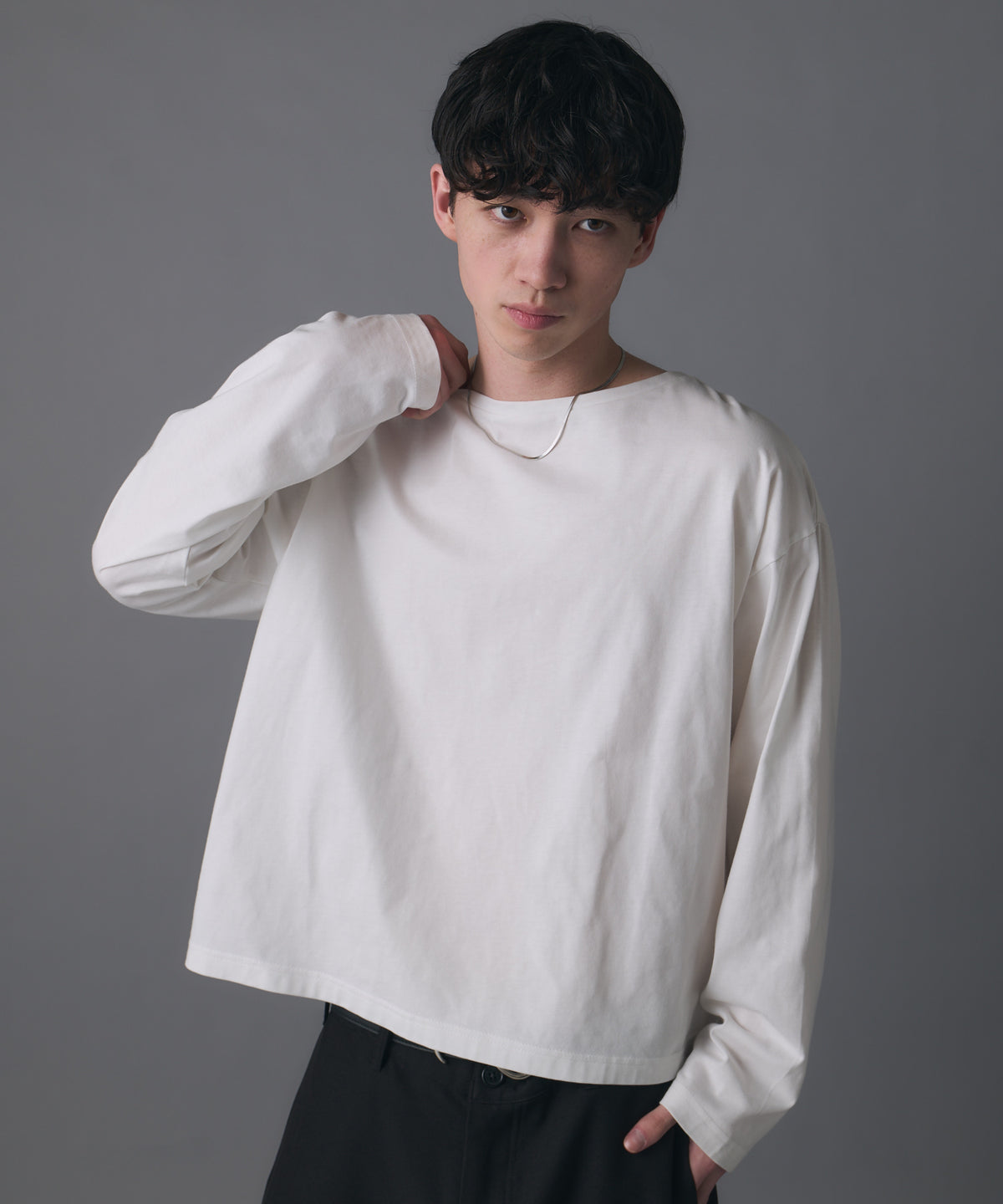 Boat Neck Long-Sleeve Tee / ボートネックロングスリーブTシャツ