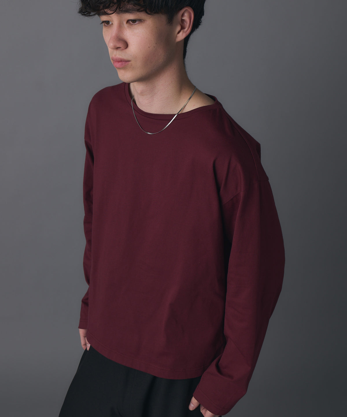 Boat Neck Long-Sleeve Tee / ボートネックロングスリーブTシャツ
