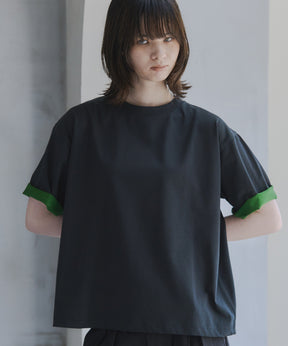 Turn-Up Sleeve T-Shirt / 2wayスリーブTシャツ