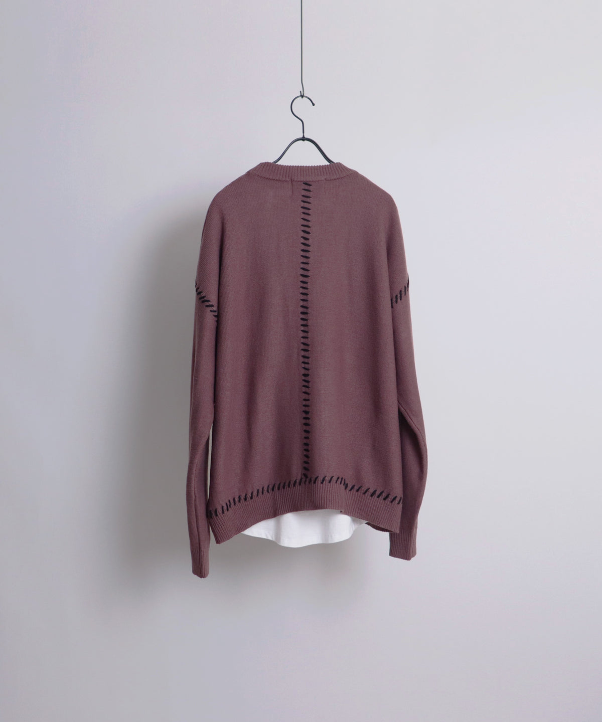 ハンドステッチ ルーズシルエットカーディガン