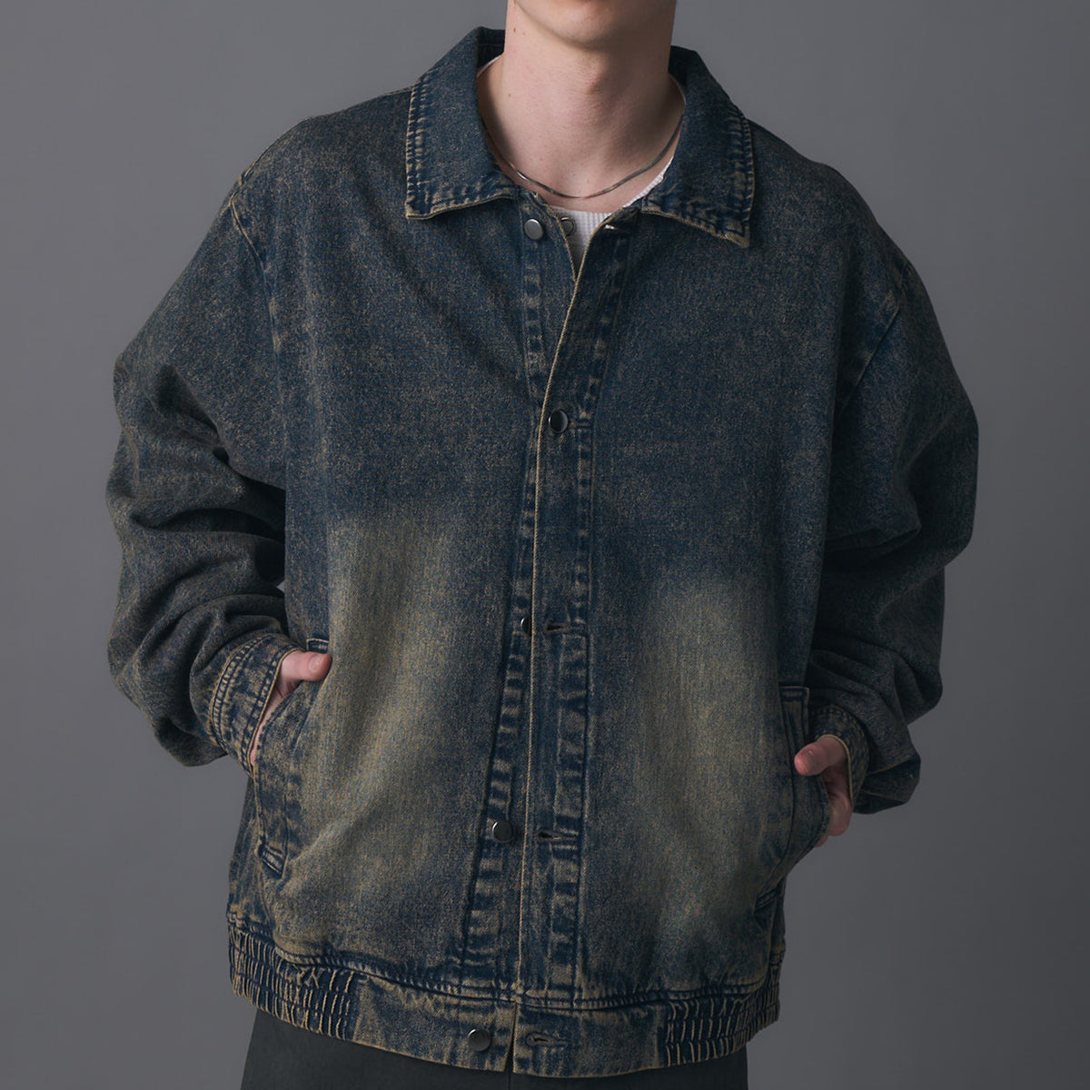 新色追加】ビッグシルエット ヴィンテージライク ケミカルウォッシュ