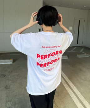 韓国ストリート バックプリントロゴ ビッグシルエット半袖Tシャツ