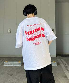 韓国ストリート バックプリントロゴ ビッグシルエット半袖Tシャツ