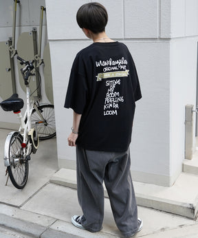 【MARK GONZALES ARTWORK COLLECTION / マーク ゴンザレス】フロント / バックプリント ワンポイント刺繍 モチーフ ビッグシルエットTシャツ