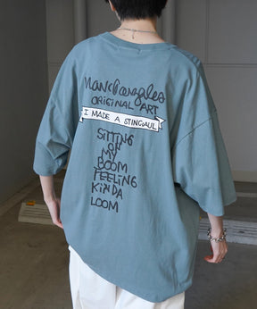 【MARK GONZALES ARTWORK COLLECTION / マーク ゴンザレス】フロント / バックプリント ワンポイント刺繍 モチーフ ビッグシルエットTシャツ