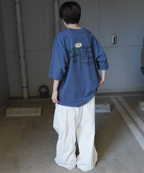 【MARK GONZALES ARTWORK COLLECTION / マーク ゴンザレス】フロント / バックプリント ワンポイント刺繍 モチーフ ビッグシルエットTシャツ