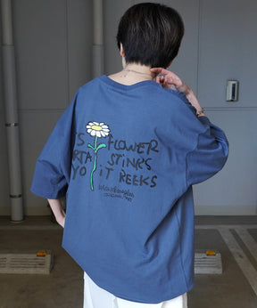 【MARK GONZALES ARTWORK COLLECTION / マーク ゴンザレス】フロント / バックプリント ワンポイント刺繍 モチーフ ビッグシルエットTシャツ
