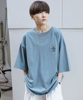 【MARK GONZALES ARTWORK COLLECTION / マーク ゴンザレス】フロント / バックプリント ワンポイント刺繍 モチーフ ビッグシルエットTシャツ