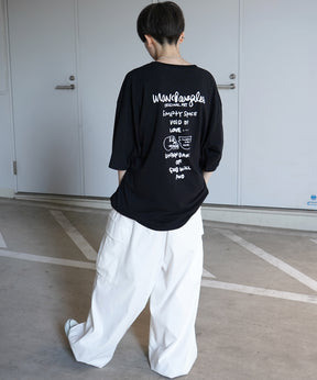 【MARK GONZALES ARTWORK COLLECTION / マーク ゴンザレス】フロント / バックプリント ワンポイント刺繍 モチーフ ビッグシルエットTシャツ