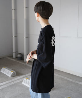 【MARK GONZALES ARTWORK COLLECTION / マーク ゴンザレス】フロント / バックプリント ワンポイント刺繍 モチーフ ビッグシルエットTシャツ