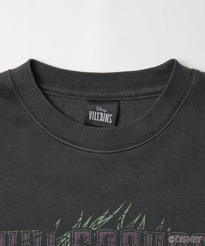 24SS【Disney / ディズニー】VILLAINS / ヴィランズ SCAR / スカ― ビッグシルエット ヴィンテージライク ピグメント加工 レトロプリントスウェットプルオーバー