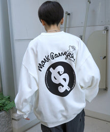 【MARK GONZALES ARTWORK COLLECTION / マーク ゴンザレス】別注 ビッグシルエット イラストバックプリント プルオーバースウェット