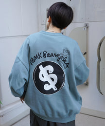 【MARK GONZALES ARTWORK COLLECTION / マーク ゴンザレス】別注 ビッグシルエット イラストバックプリント プルオーバースウェット
