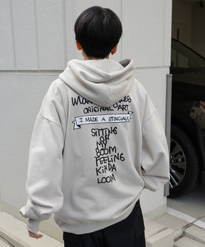 【MARK GONZALES ARTWORK COLLECTION / マーク ゴンザレス】別注 ビッグシルエット イラストバックプリント プルオーバーパーカー