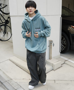 【MARK GONZALES ARTWORK COLLECTION / マーク ゴンザレス】別注 ビッグシルエット イラストバックプリント プルオーバーパーカー