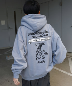 【MARK GONZALES ARTWORK COLLECTION / マーク ゴンザレス】別注 ビッグシルエット イラストバックプリント プルオーバーパーカー