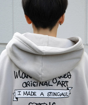 【MARK GONZALES ARTWORK COLLECTION / マーク ゴンザレス】別注 ビッグシルエット イラストバックプリント プルオーバーパーカー