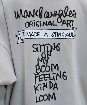 【MARK GONZALES ARTWORK COLLECTION / マーク ゴンザレス】別注 ビッグシルエット イラストバックプリント プルオーバーパーカー