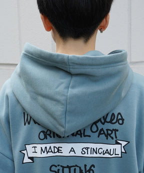 【MARK GONZALES ARTWORK COLLECTION / マーク ゴンザレス】別注 ビッグシルエット イラストバックプリント プルオーバーパーカー