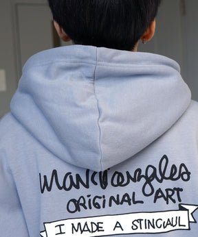 【MARK GONZALES ARTWORK COLLECTION / マーク ゴンザレス】別注 ビッグシルエット イラストバックプリント プルオーバーパーカー