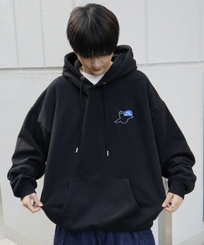 【MARK GONZALES ARTWORK COLLECTION / マーク ゴンザレス】別注 ビッグシルエット イラストバックプリント プルオーバーパーカー