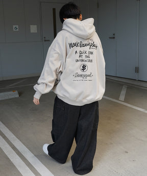 【MARK GONZALES ARTWORK COLLECTION / マーク ゴンザレス】別注 ビッグシルエット イラストバックプリント プルオーバーパーカー