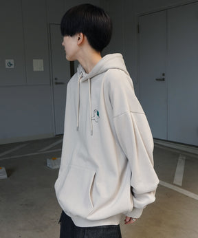 【MARK GONZALES ARTWORK COLLECTION / マーク ゴンザレス】別注 ビッグシルエット イラストバックプリント プルオーバーパーカー