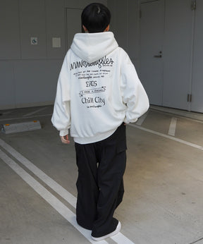 【MARK GONZALES ARTWORK COLLECTION / マーク ゴンザレス】別注 ビッグシルエット イラストバックプリント プルオーバーパーカー