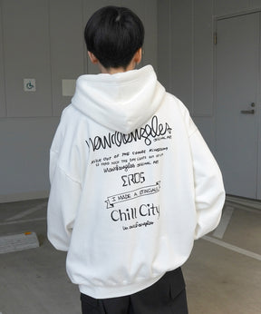 【MARK GONZALES ARTWORK COLLECTION / マーク ゴンザレス】別注 ビッグシルエット イラストバックプリント プルオーバーパーカー